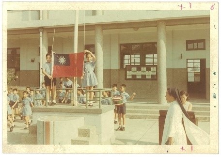 Old photos (students' flag-raising ceremony)